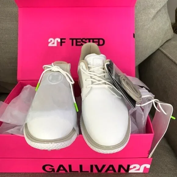 G/FORE GALLIVAN2R KILTIE GOLF WOMENS GOLF SHOES STONE SIZE 8 - Picture 5 of 7